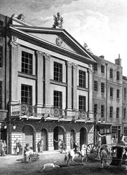 Le Théâtre Royal, Drury Lane, gravé par Patrick Begbie, 1776